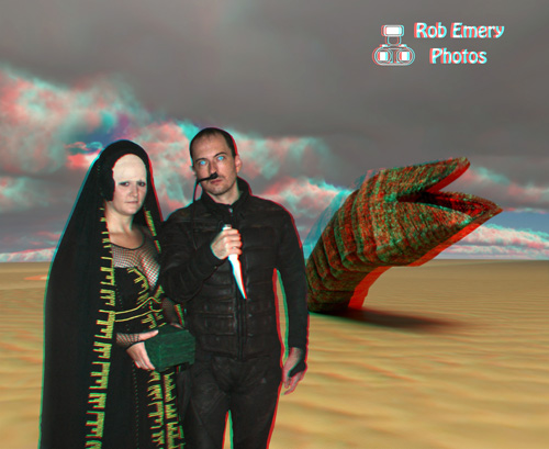 Paul and Bene Gesserit mother on Dune